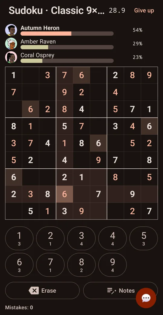 Room Race: Multiplayer Sudoku on Google Play, screen 2